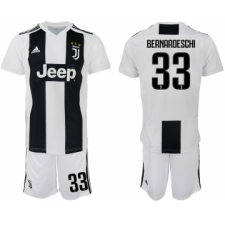 2018-19 Juventus FC 33 BERNARDESCHI Home Soccer Jersey