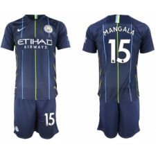 2018-19 Manchester City 15 MANGALA Away Soccer Jersey