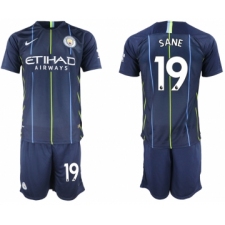 2018-19 Manchester City 19 SANE Away Soccer Jersey