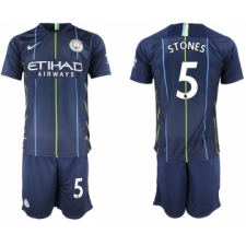 2018-19 Manchester City 5 STONES Away Soccer Jersey