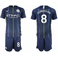 2018-19 Manchester City 8 GUNDOGAN Away Soccer Jersey