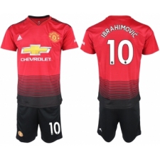 2018-19 Manchester United 10 IBRAHIMOVIC Home Soccer Jersey