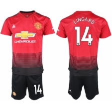 2018-19 Manchester United 14 LINGARD Home Soccer Jersey