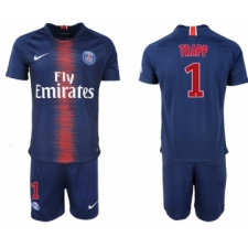 2018-19 Paris Saint-Germain 1 TRAPP Home Soccer Jersey