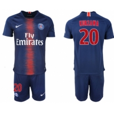 2018-19 Paris Saint-Germain 20 KURZAWA Home Soccer Jersey