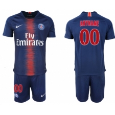 2018-19 Paris Saint-Germain Customized Home Soccer Jersey