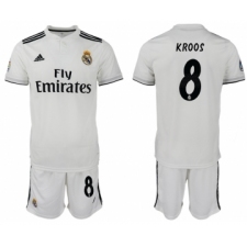 2018-19 Real Madrid 8 KROOS Home Soccer Jersey