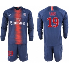 2018-19 Paris Saint-Germain 19 LASS Home Long Sleeve Soccer Jersey