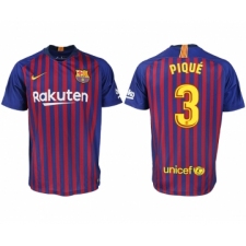 2018-19 Barcelona 3 PIQUE Home Thailand Soccer Jersey