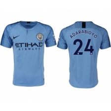 2018-19 Manchester City 24 ANDARABIOYO Home Thailand Soccer Jersey