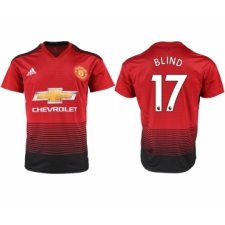 2018-19 Manchester United 17 BLIND Home Thailand Soccer Jersey
