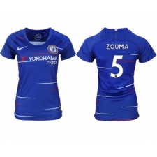 2018-19 Chelsea 5 ZOUMA Home Women Soccer Jersey