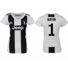 2018-19 Juventus 1 BUFFON Home Women Soccer Jersey