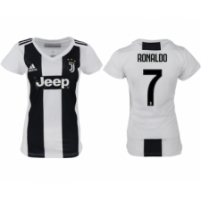 2018-19 Juventus 7 RONALDO Home Women Soccer Jersey