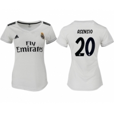 2018-19 Real Madrid 20 ASENSIO Home Women Soccer Jersey