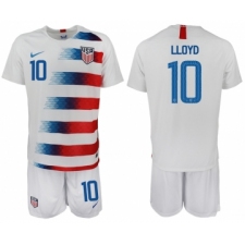 2018-19 USA 10 LLOYD Home Soccer Jersey