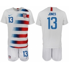 2018-19 USA 13 JONES Home Soccer Jersey