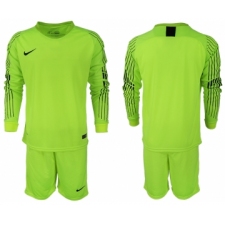 2018-19 USA Fluorescent Green Goalkeeper Long Sleeve Soccer Jersey