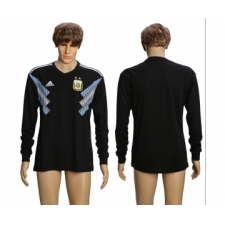Argentina Away 2018 FIFA World Cup Long Sleeve Thailand Soccer Jersey