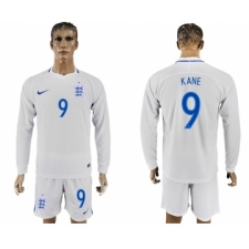 England 9 KANE Goalkeeper Home 2018 FIFA World Cup Long Sleeve Soccer Jersey