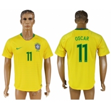 Brazil 11 OSCAR Home 2018 FIFA World Cup Thailand Soccer Jersey