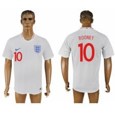 England 10 ROONEY Home 2018 FIFA World Cup Thailand Soccer Jersey