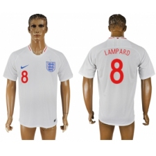England 8 LAMPARD Home 2018 FIFA World Cup Thailand Soccer Jersey
