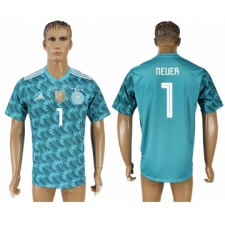 Germany 1 NEUER Away 2018 FIFA World Cup Thailand Soccer Jersey