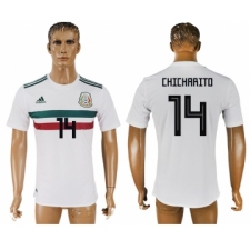 Mexico 14 CHICHARITO Away 2018 FIFA World Cup Thailand Soccer Jersey