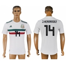 Mexico 14 J. HERNANDEZ Away 2018 FIFA World Cup Thailand Soccer Jersey