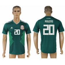 Mexico 20 AQUINO Home 2018 FIFA World Cup Thailand Soccer Jersey