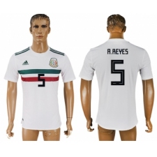Mexico 5 A. REYES Away 2018 FIFA World Cup Thailand Soccer Jersey