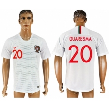 Portugal 20 QUARESMA Away 2018 FIFA World Cup Thailand Soccer Jersey