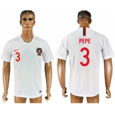 Portugal 3 PEPE Away 2018 FIFA World Cup Thailand Soccer Jersey