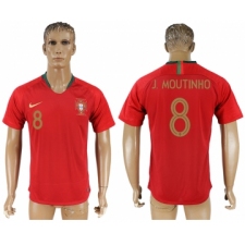 Portugal 8 J. MOUTINHO Home 2018 FIFA World Cup Thailand Soccer Jersey