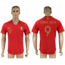 Portugal 9 ANDRE SILVA Home 2018 FIFA World Cup Thailand Soccer Jersey