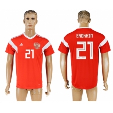 Russia 21 EROKHIN Home 2018 FIFA World Cup Thailand Soccer Jersey