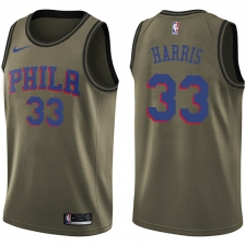 Men's Nike Philadelphia 76ers #33 Tobias Harris Green NBA Swingman Salute to Service Jersey