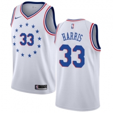 Men's Nike Philadelphia 76ers #33 Tobias Harris White NBA Swingman Earned Edition Jersey