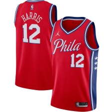 Men's Philadelphia 76ers #12 Tobias Harris Jordan Brand Red 2020-21 Swingman Jersey