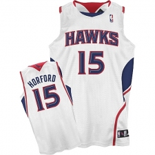 Atlanta Hawks #15 Al Horford Revolution 30 Swingman Home White Jersey
