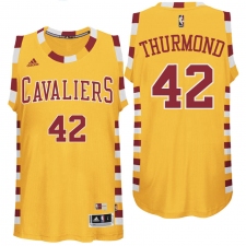 Cleveland Cavaliers #42 Nate Thurmond Hardwood Classic Throwback Gold Swingman Jersey