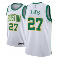 Men NBA 2018-19 Boston Celtics #27 Daniel Theis City Edition White Jersey