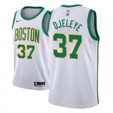 Men NBA 2018-19 Boston Celtics #37 Semi Ojeleye City Edition White Jersey