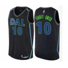 Youth Dallas Mavericks #10 Dorian Finney-Smith Swingman Black Basketball Jersey - City Edition