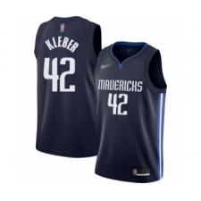 Men's Dallas Mavericks #42 Maxi Kleber Authentic Navy Finished Basketball Jersey - Statement Edition