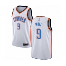 Men's Oklahoma City Thunder #9 Nerlens Noel Authentic White Basketball Jersey - Association Edition