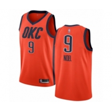 Men's Oklahoma City Thunder #9 Nerlens Noel Orange Swingman Jersey - Earned Edition