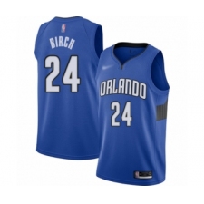 Men's Orlando Magic #24 Khem Birch Authentic Blue Finished Basketball Jersey - Statement Edition
