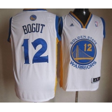 Warriors #12 Andrew Bogut White Stitched NBA Jersey